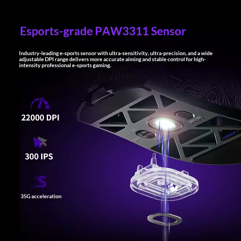 G11 White Pro Gaming Mouse — Lightweight Speed Edition