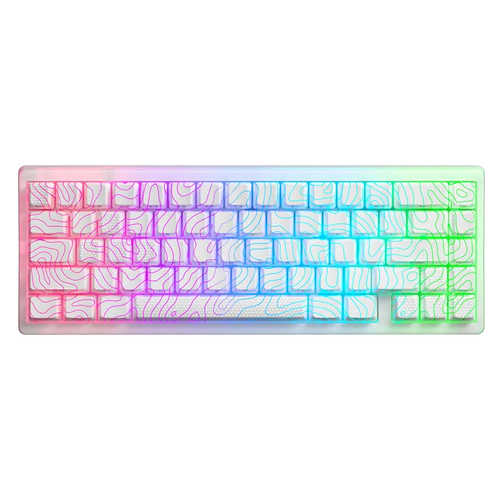 M67 Jadestone White Mechanical Keyboard — Clean Minimal Gaming Setup